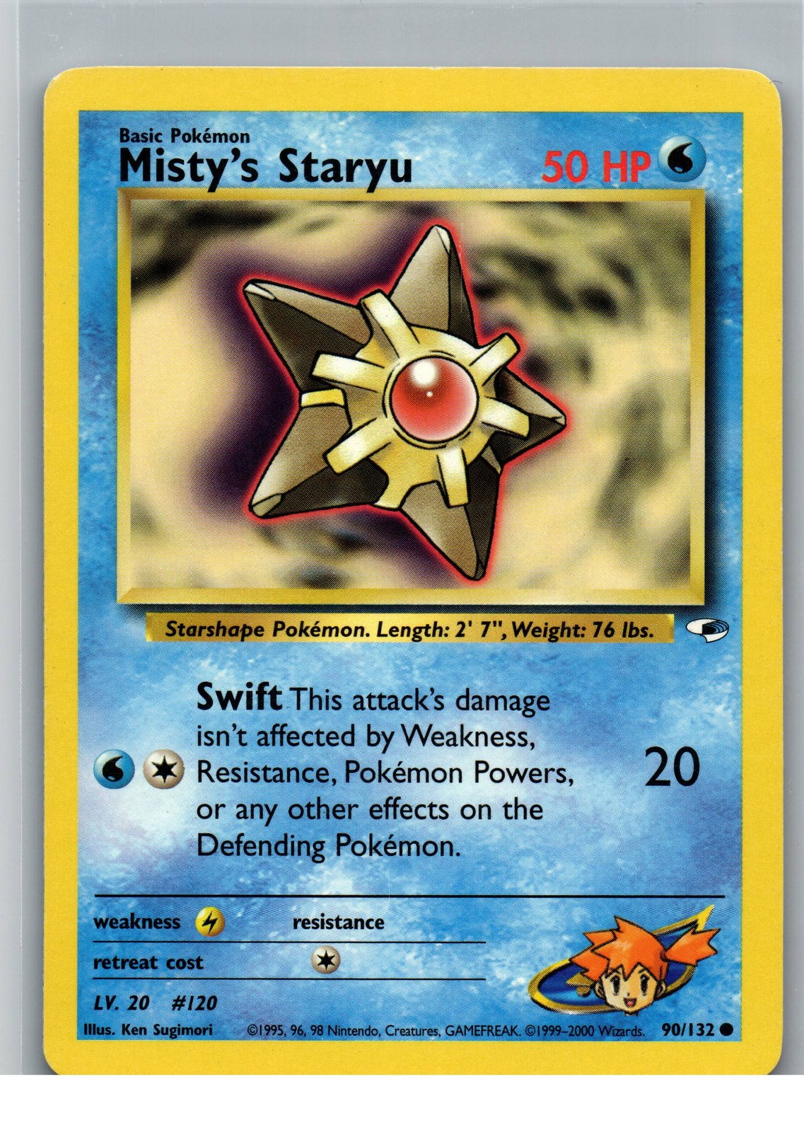 Gym Heroes #090/132 Misty's Staryu - Pokemon TCG