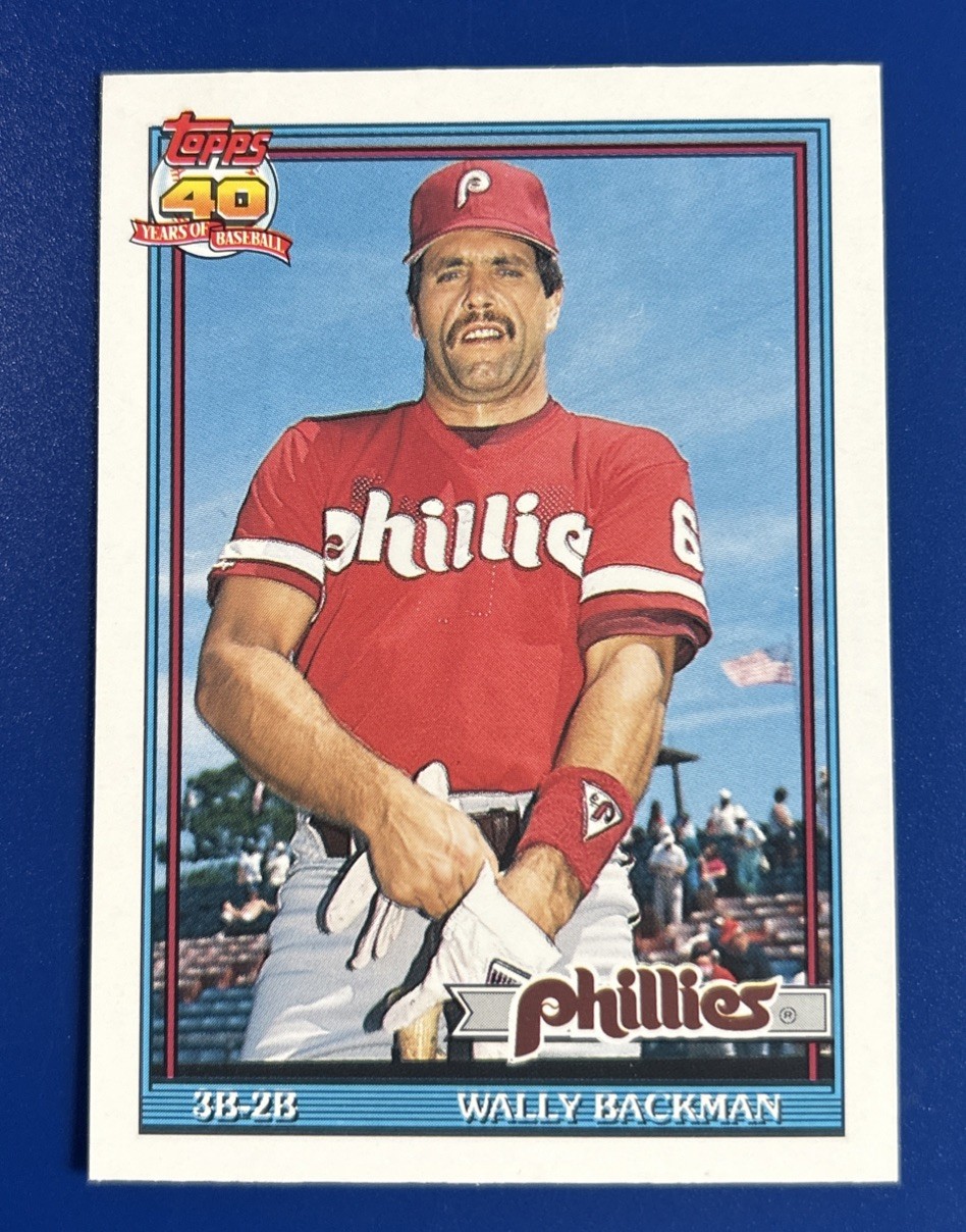 1991 Topps Traded Baseball Wally Backman Philadelphia Phillies #3T