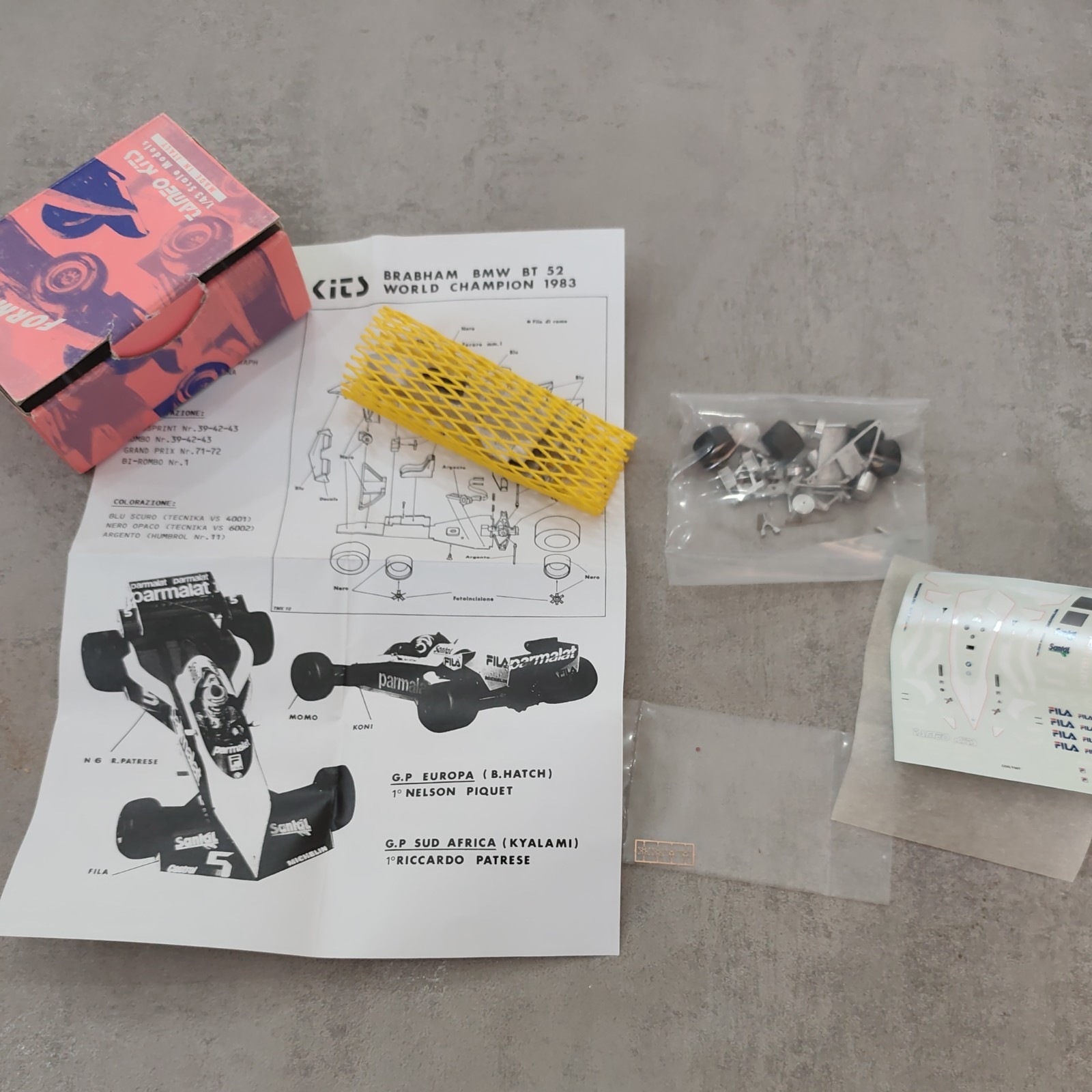 1/43 kit TAMEO BRABHAM BT52 W.C. 1983
