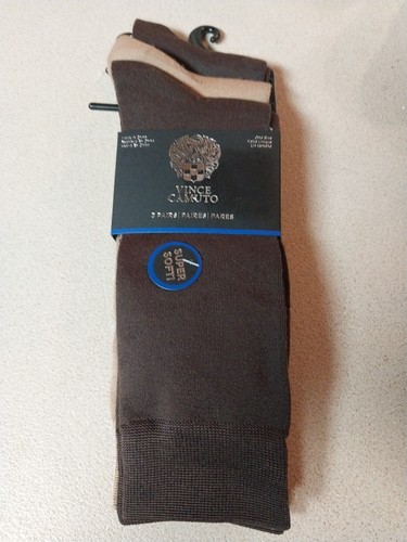 Vince Camuto Socken 3 Paar Herren braun & hellbraun elegant Business Freizeit super weich