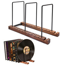 Vinyl Record Storage,  Solid Walnut Album Storage Organizer for Records Display