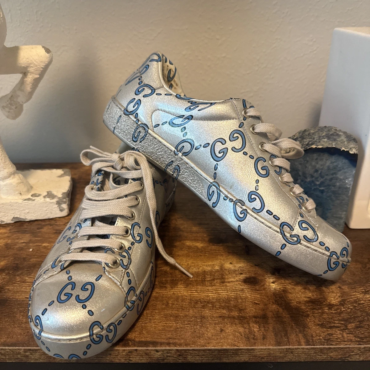 Gucci Silver Athletic Shoes for Women for sale | eBay