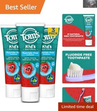 Natural Kids Fluoride-Free Toothpaste 3-Pack - Silly Strawberry Delight 5.1 oz 1.39 per gallon