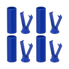 4Pcs Metal Shoe Lace Tips Shoelace Head Cylindrical Tip Cord Sapphire Blue