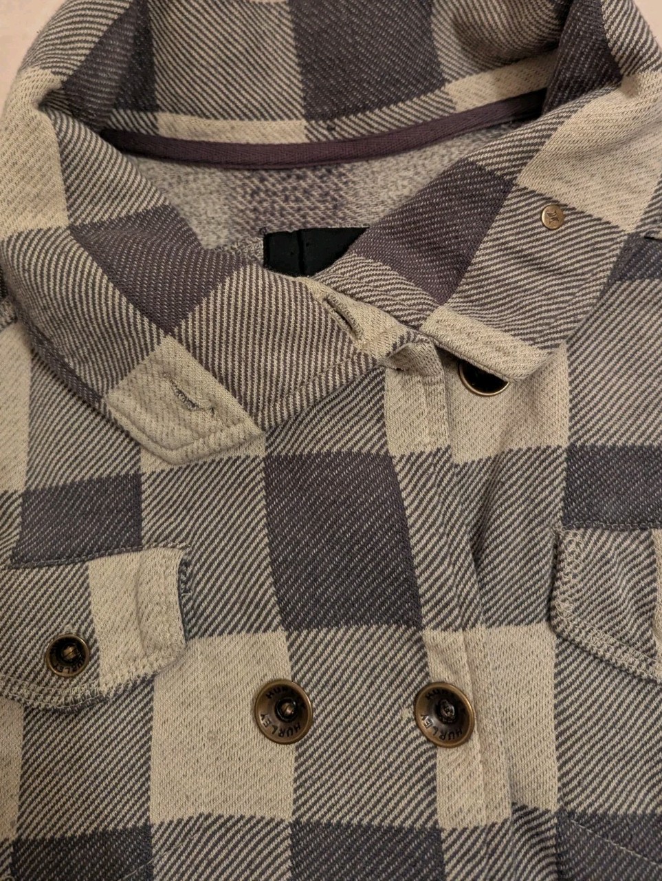Hurley Winchester Button Down Checkered Jacket Gr… - image 7