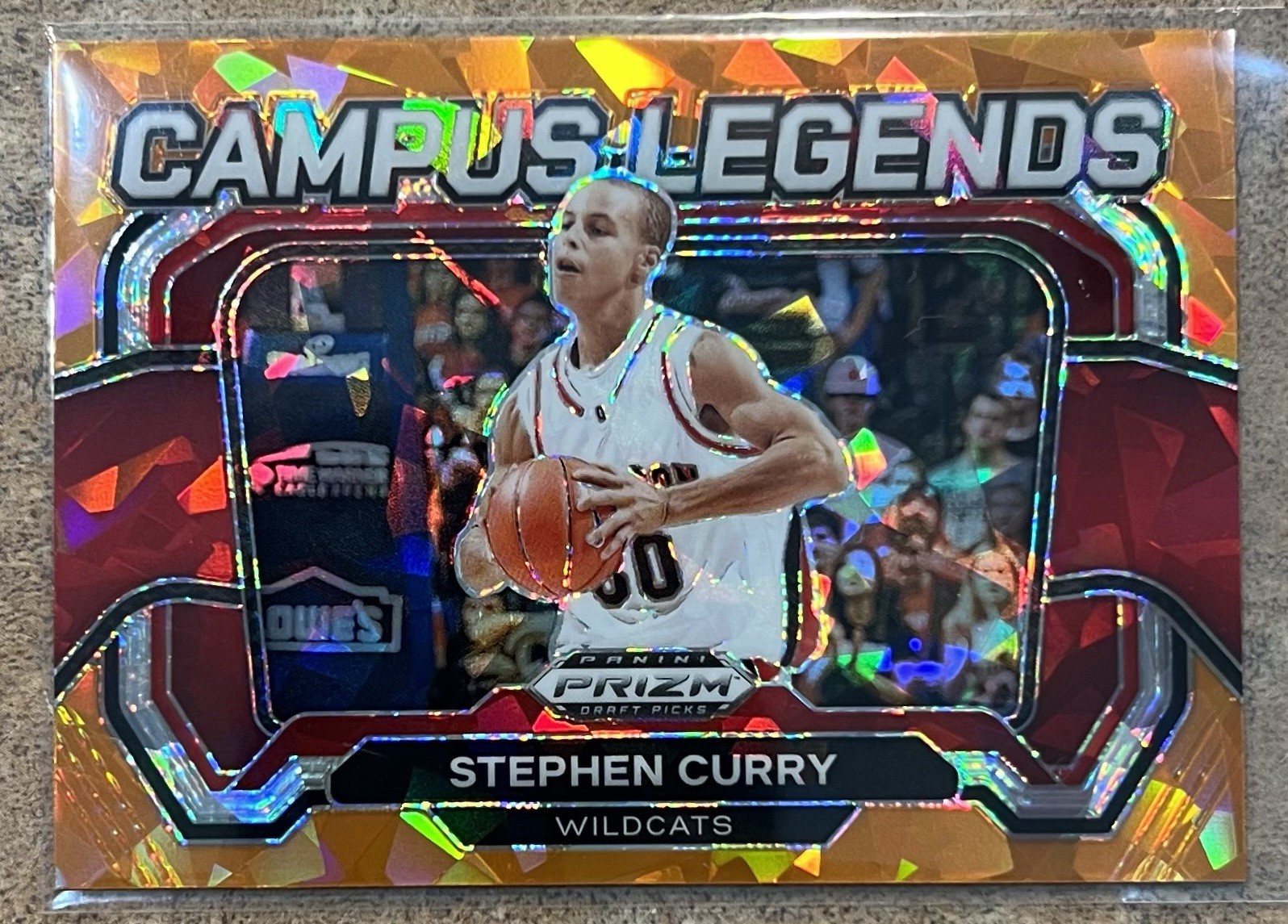 2024 Panini Prizm Draft Picks - Campus Legends Stephen Curry #2 Orange Ice Prizm