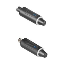 2x XLR Mic Cordless System Cordless Transmission System with Reverb Switch High