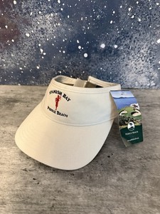 NWT 2002 Vntg Pebble Beach Ahead Vintage Visor White Spanish Bay