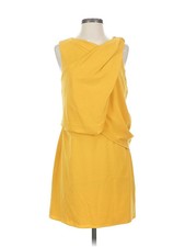 Halston Women Yellow Casual Dress 4