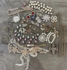 Vintage Jewelry Lot Sarah Coventry Monet Lisner   Avon Earrings, Brooches .925