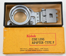 Vintage KODAK CINE Lens Adapter Type P w/ Box for 25mm 40mm 50mm 63mm