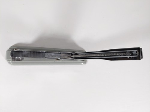 Grapadora de escritorio vintage Swingline Western Union gris longitud 8,5" Long Island NY EE. UU. - Imagen 7 de 14