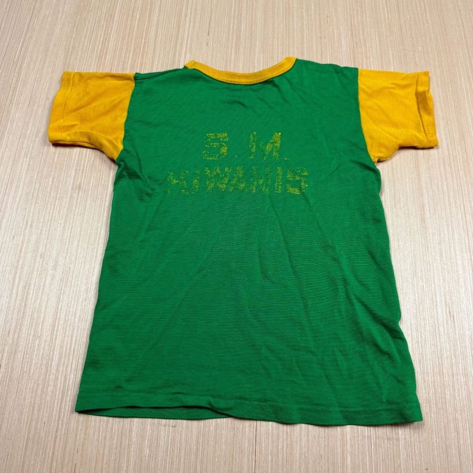 Camiseta Durene vintage años 50 60 bloques de colores Kiwanis Saints timbre niños pequeños niños Foto 4 de 4