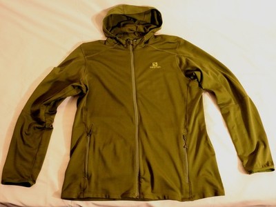 Salomon Trainingsjacke Gr.XL Grün ActiTherm Kapuzenjacke