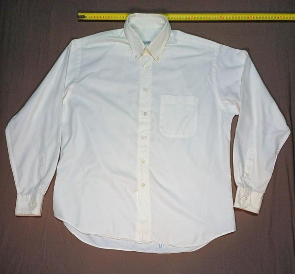 Men Hugo Boss Shirt White Cotton 40 /L / 48 #1WTT