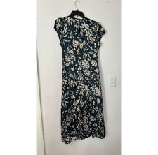 Petal & Pup Lisbeth Floral Cap Sleeve Satin Midi Dress in Green Floral