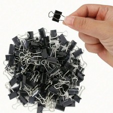 30P Metal Clamp Style Paper Clips Paper Document Binder Clip For Office  School