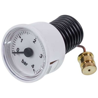Gas-fired Boiler Pressure Gauge Compatible with Ferroli 39818210 0-4 bar