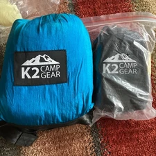 K2 Camp Gear - Double Camping Hammock  Forest Green/Black