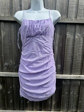 Quiz Purple Sequin Ruched Dress 14