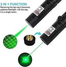 1000Miles Strong Beam Green Laser Pointer Pen 533nm Lazer Torch Rechargeable -UK