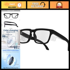 High-Visibility Anti-Fog Safety Glasses, UV400, Photochromic, Impact Resistant,