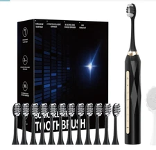 Fairywill Sonic Electric Toothbrush USB Rechargeable, 5 Modes + 6 Brush Heads