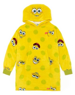 SpongeBob SquarePants Gelb Character Face Decke Hoodie Unisex Kinder