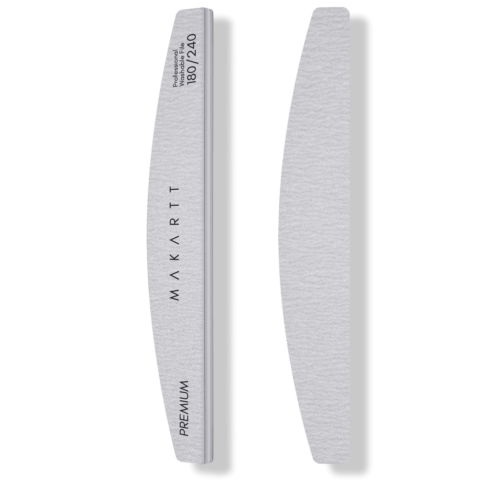 - 180/240 Grit Emery Boards For Nails, 2pcs Dual-sided