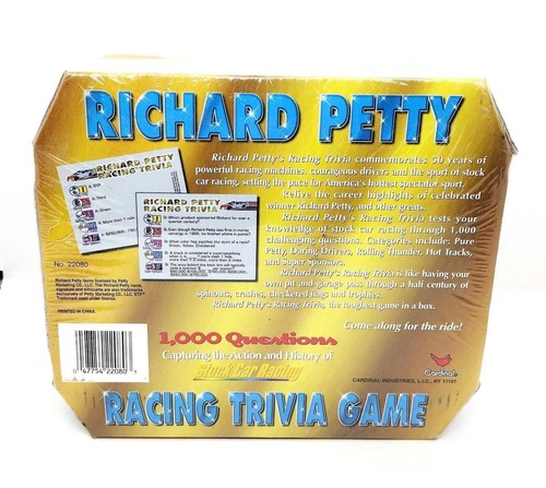 Richard Petty 1998 Nascar Racing Trivia Juego 50 Aniversario Precintado - Imagen 2 de 3