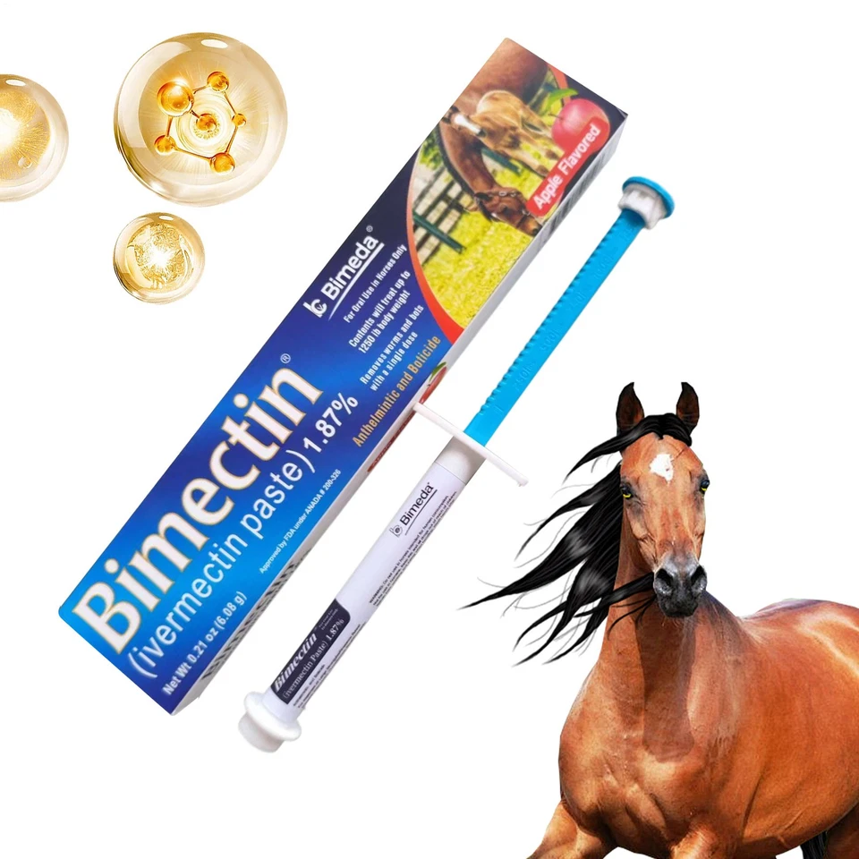 1 Pack Horse Dewormer Paste Apple Flavor Farm Ranch Supplies - Image 4 of 4