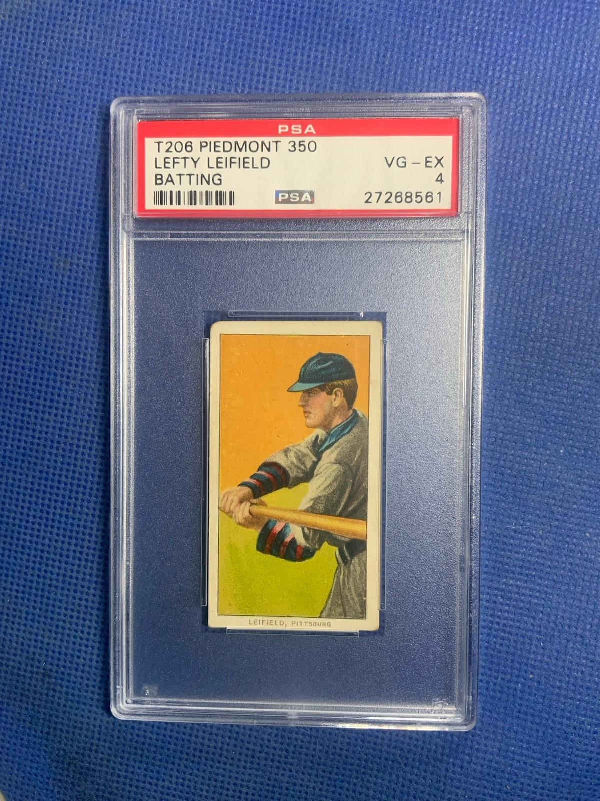 T206 Lefty Leifield Piedmont 350/25 PSA 4 Graded Tobacco Pittsburgh Pirates