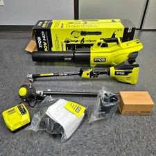 Ryobi 40V HP Brushless Cordless Carbon Fiber String Trimmer & Blower Combo Kit