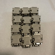 Lot Of 24 DVI-I Male Analog 24 5 to VGA Female 15-pin ConnectorAdapter Dual