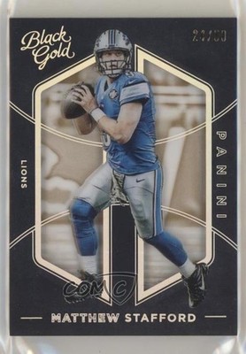2016 Panini Black Gold Holo White Gold 24/50 Matthew Stafford #25 h3a