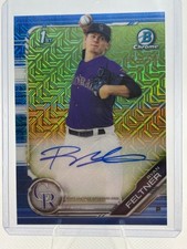 2019 Bowman Chrome Bowman 1st Ryan Feltner Blue Mojo Refractor Auto 72/150