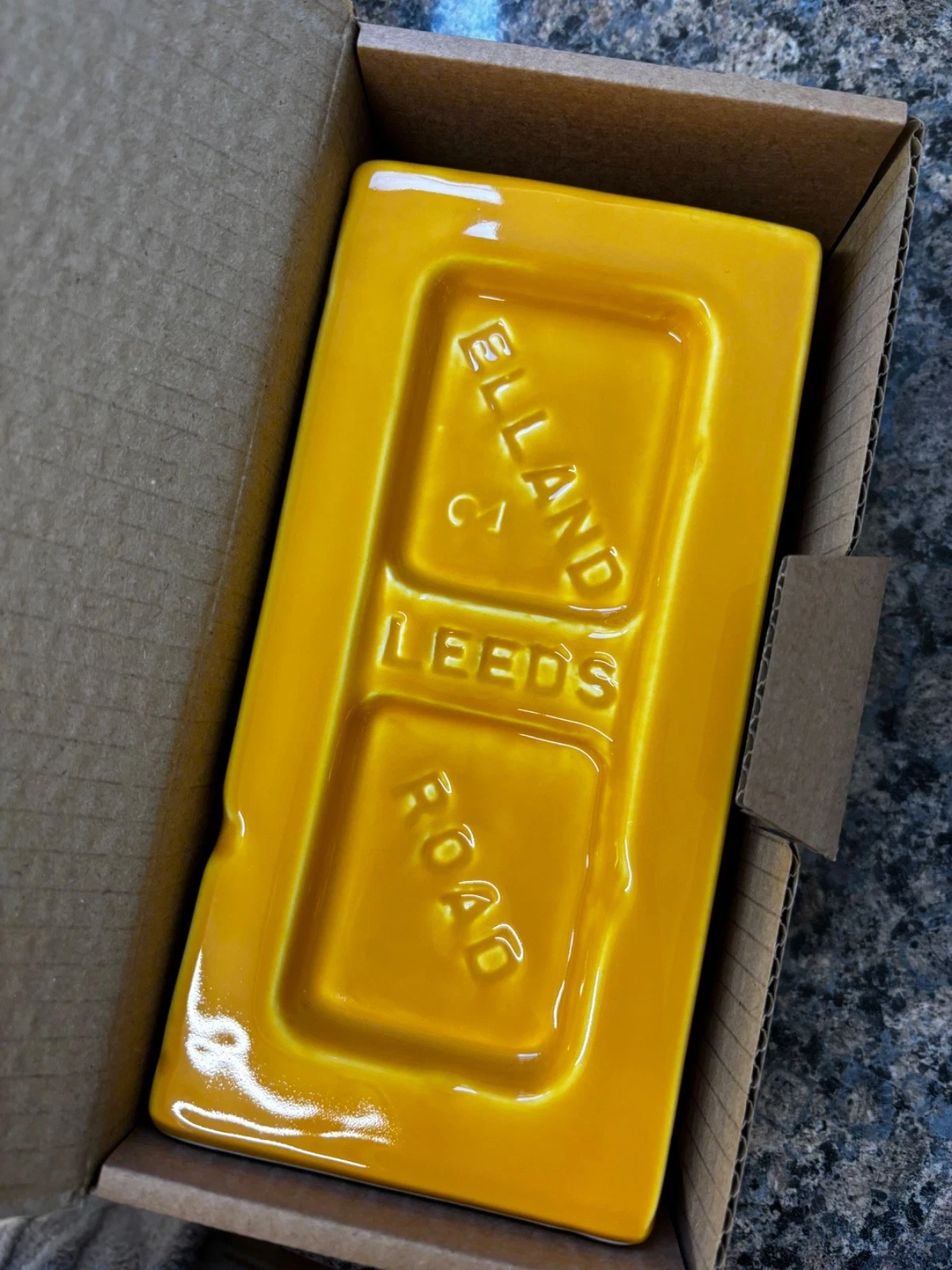 Stolen form Leeds Brick Vase - Yellow. New In Box