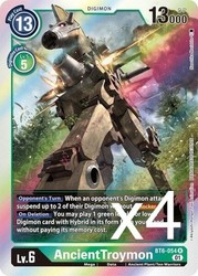 AncientTroymon BT6-054 Rare Double Diamond Digimon