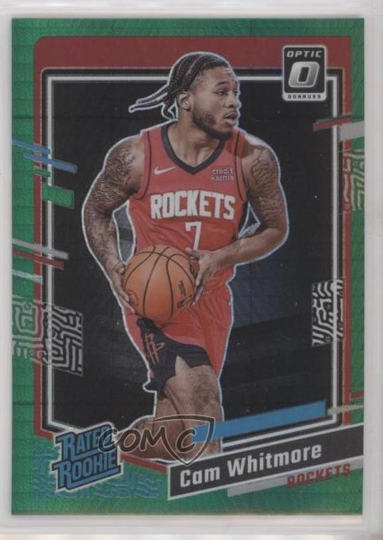 2023 Panini Donruss Optic Rated Rookie Green Hyper Prizm Cam Whitmore #217 ne1