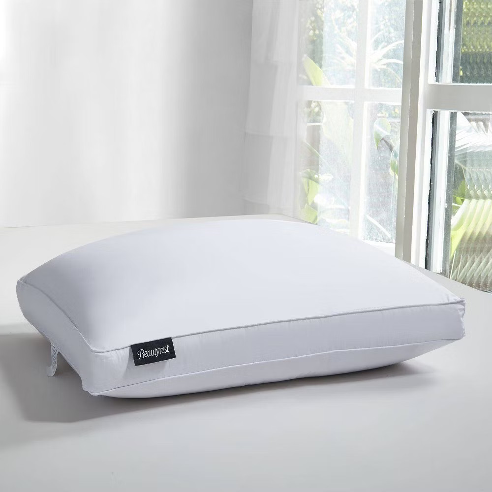 King Sateen Cotton Firm European Goose Down Bed Pillow - Bea