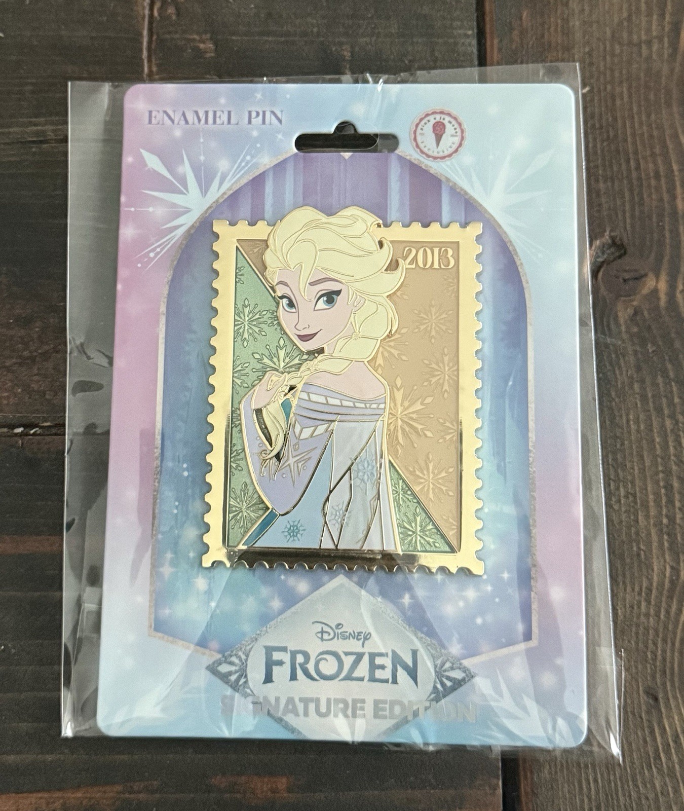 Disney Pink A La Mode Royal Stamp Elsa Collectible Pin