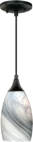 Vaxcel Lighting P0175 Milano 1 Light Mini Pendant - Bronze - Picture 1 of 9