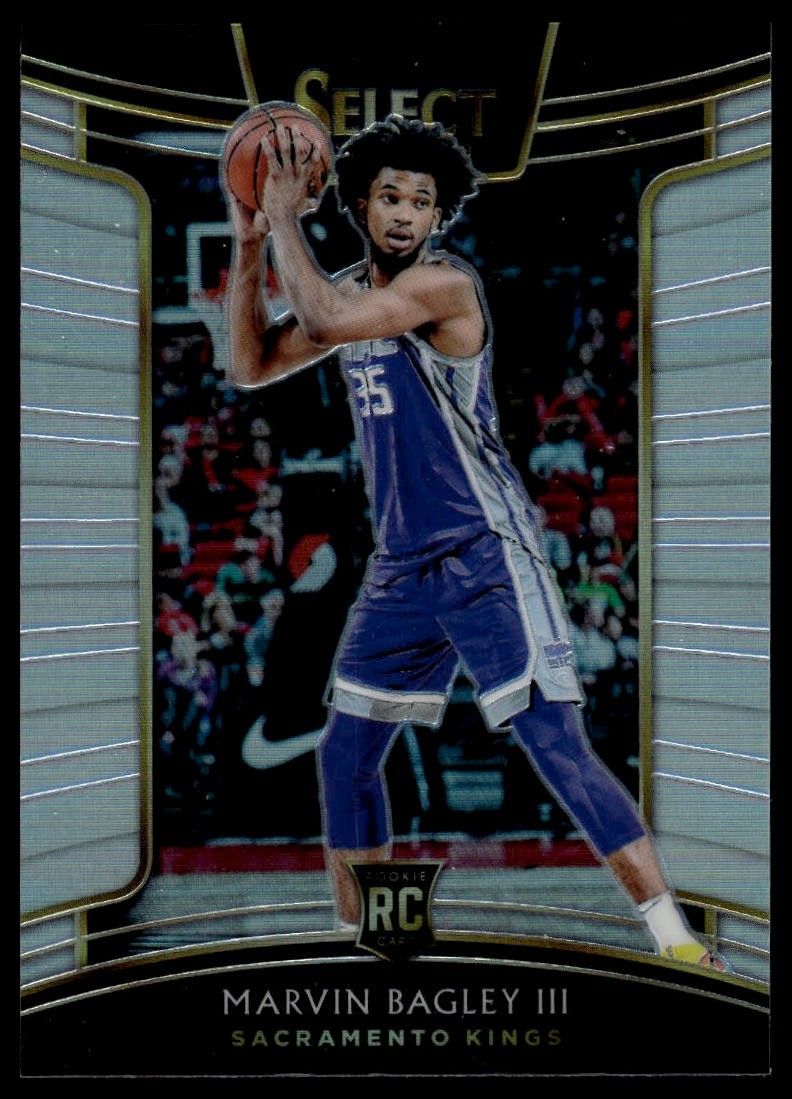 2018-19 Panini Select #15 Marvin Bagley III Silver Prizms
