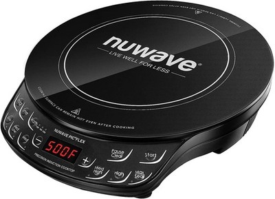 Nuwave Flex Induction Cooktop 10.25'' Ceramic 6.5'' Coil 100-500F 600/900/1300W