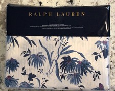 Ralph Lauren Home Full/ Queen Duvet Cover Adelaide Blue Floral NIP 100 Cotton