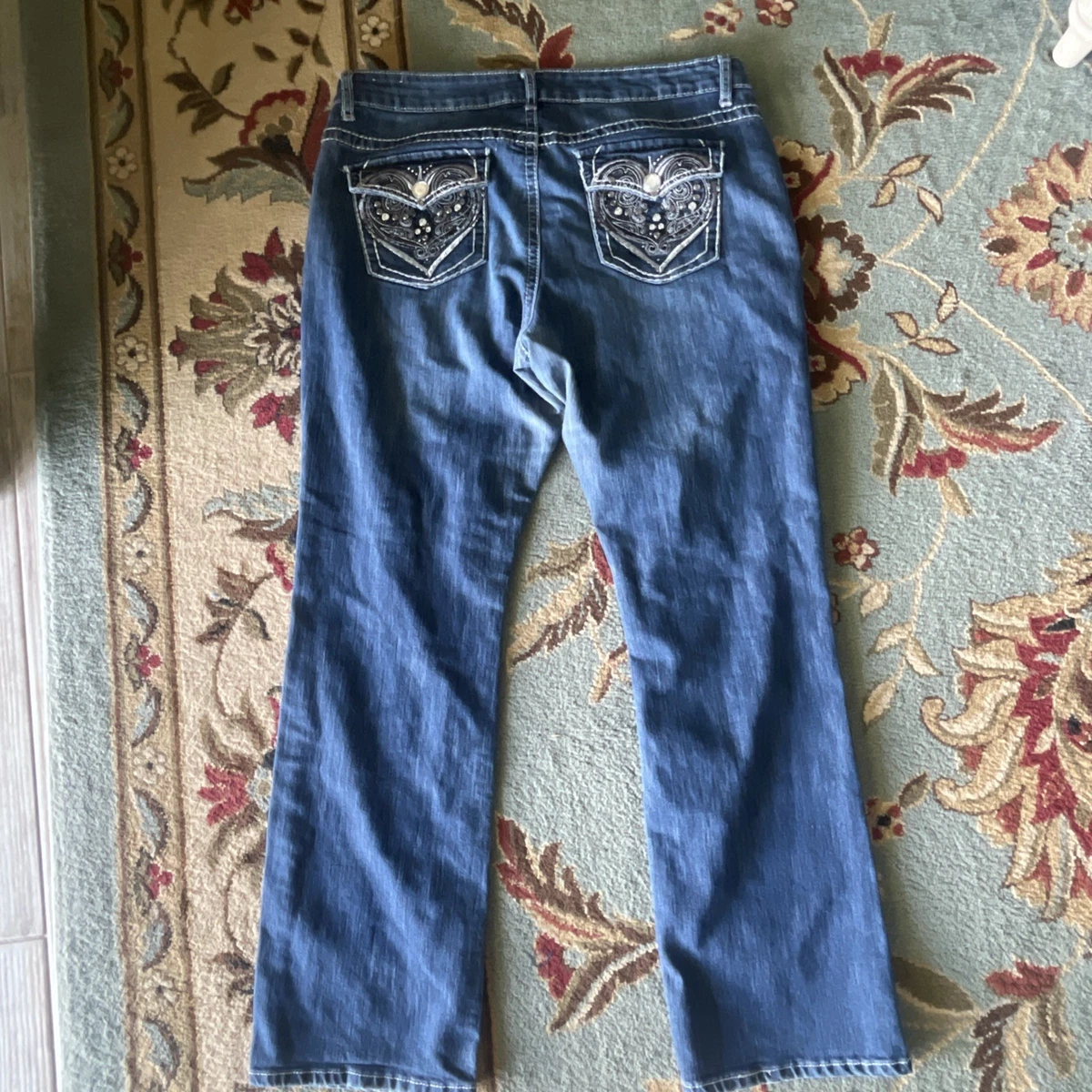 canyon clothing Printed denim Mens Canyon River Blues Jeans Size 