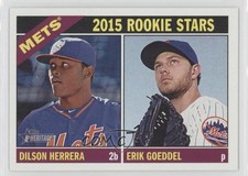 2015 Topps Heritage Rookie Stars Dilson Herrera Erik Goeddel #67 0b3