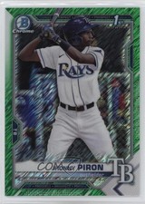 2021 Bowman Chrome Prospects Green Shimmer Refractor /99 Jhonny Piron 1mx6