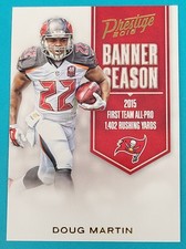 2016 Panini Prestige Banner Season #15 Doug Martin TB Bucs FOOTBALL Card j
