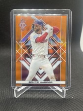 BRYCE HARPER 2025 TOPPS TRANSCENDENT ORANGE REFRACTOR PHILLIES  /25